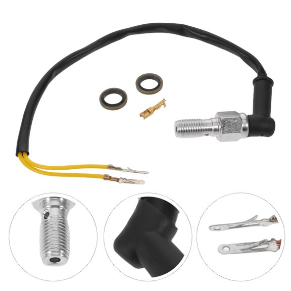 CATIEBYE Motorcycle Brake Lamp Switch Universal Fit Hydraulic Precision Rear Stop Light Actuator