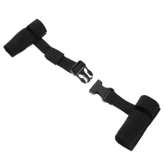 CATIEBYE Black Nylon Side Mount Diving Strap with Quick Release Buckle for Comfortable Shoulder Support and Strain Relief