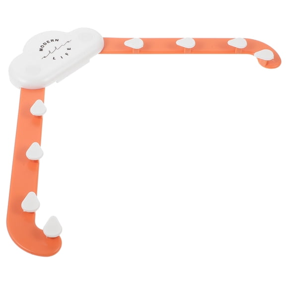 CATIEBYE Triangle Sink Food Filter Rack Orange for Home Kitchen Sink Storage