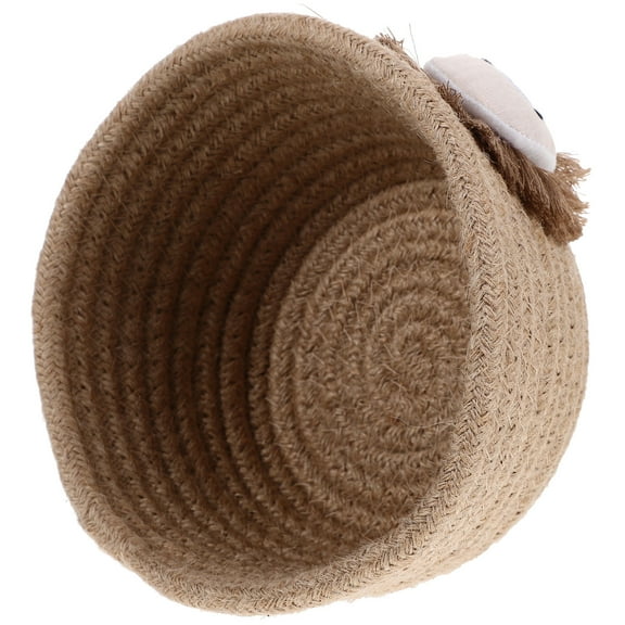 CATIEBYE Storage Baskets Small Woven Storage Bin Jute Multi 1Set