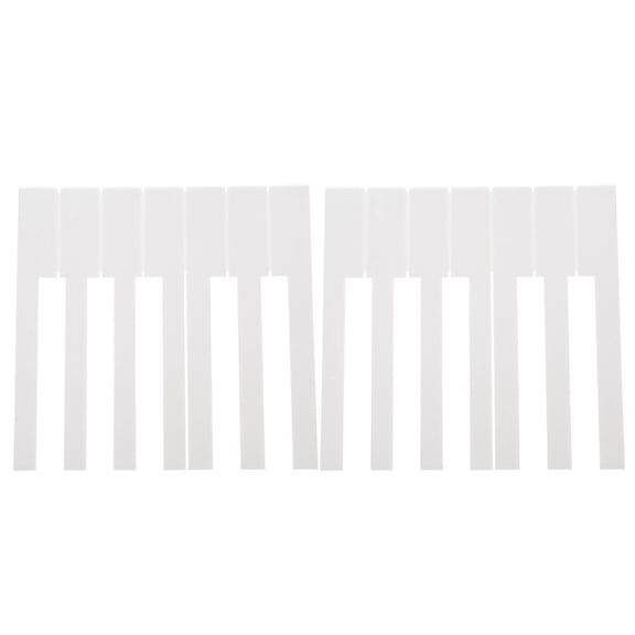 CATIEBYE Piano Keys 52Pcs White Acrylic Rectangular for Replacement Piano Key