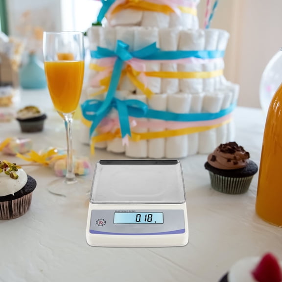 CATIEBYE Plated Metal Scale Pan Tray for Digital Kitchen Scales, and Resistant Accessory