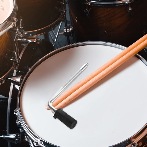 CATIEBYE Portable Electronic Drum Set Stand L Rod with Adjustable Height and Angle for Easy Setup
