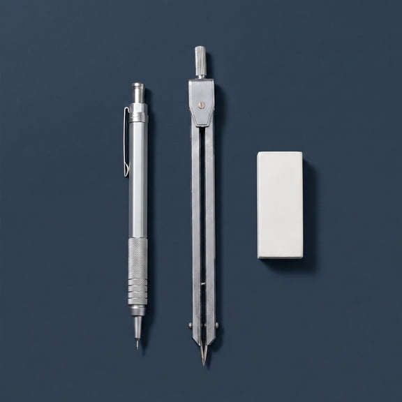 CATIEBYE Professional Drafting Compass with Hardened Metal Points for Stable Large Circle Drawing