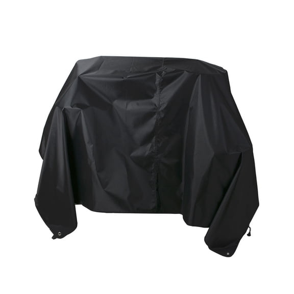 CATIEBYE Protective Cover for Drum Set 1Pack Black and Silver Rectangular Shape Oxford Cloth