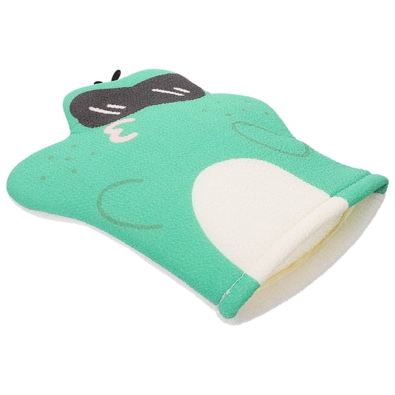 CATIEBYE Deep Green Reusable Bath Mitt for Skin Cleansing and Massage