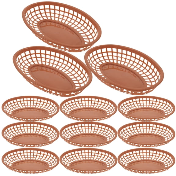 CATIEBYE Burger Baskets Serving Baskets Coffee Plastic 12Pcs