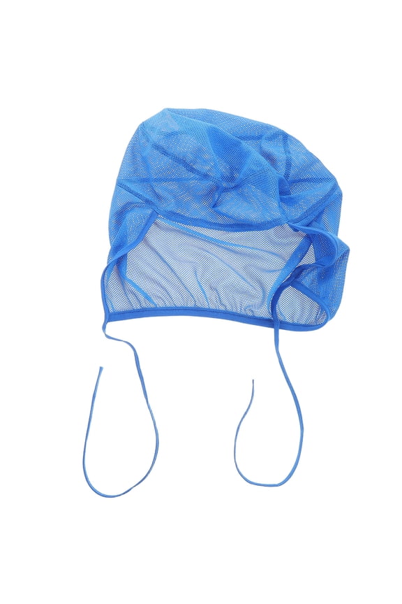 Breathable Blue Workshop Hat with Adjustable Strap for Work Environments