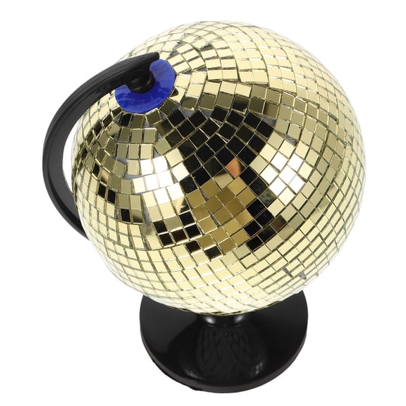 CATIEBYE Rotating Disco Ball Globe For Geography Enthusiasts Home Party 1Pack