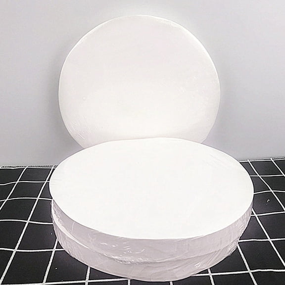 CATIEBYE Round White Parchment Paper Sheets for Baking Non Stick Greaseproof Cooking Liner