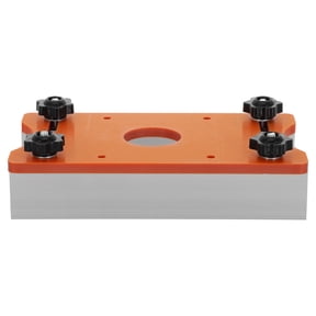 CATIEBYE Aluminum Precision Router Base Plate in Orange for Stable and Accurate Woodworking Applications