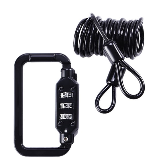 CATIEBYE Zinc Alloy Scooter Lock with Key, Black Motorcycle Security Lock Set for Riding