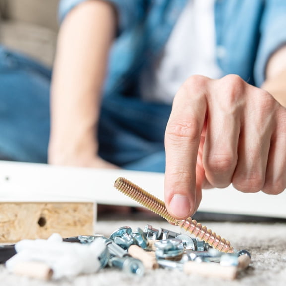 CATIEBYE Golden Steel Self Tapping Screws Double Ended with Wear Resistant Finish for DIY