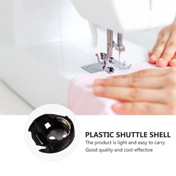 CATIEBYE Black Sewing Machine Bobbin Case Compatible with Brother Durable Plastic Shuttle Shell Sleeve