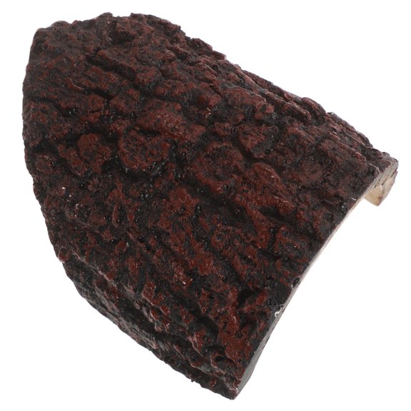 CATIEBYE Snake Hides Resin Reptile Cave Hideout Tree Trunk Shelter For Aquarium 1Pcs