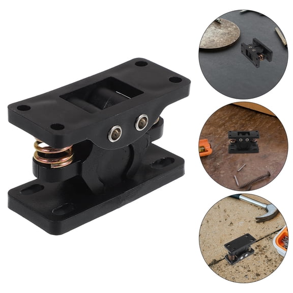 CATIEBYE Double Roller Catch Door Latch for Rv Black Zinc Alloy Heavy Duty Spring Loaded Easy Lock