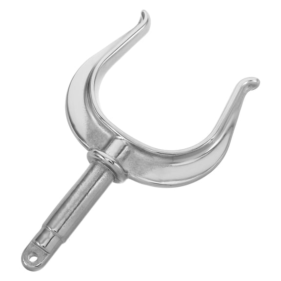 CATIEBYE Plated Silver Stainless Steel Row Boat Side Mount Oarlock Bracket with V Shape Design
