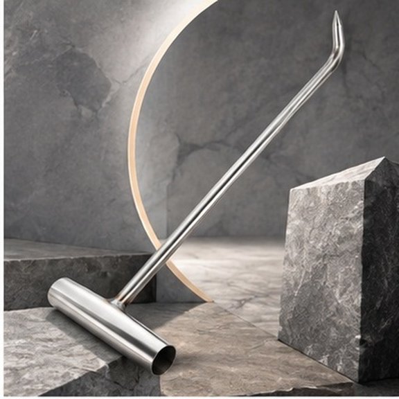CATIEBYE Stainless Steel T Shape Manhole Cover Hook Heavy Duty Lift Hook for Roller Shutter and Roll Up Doors