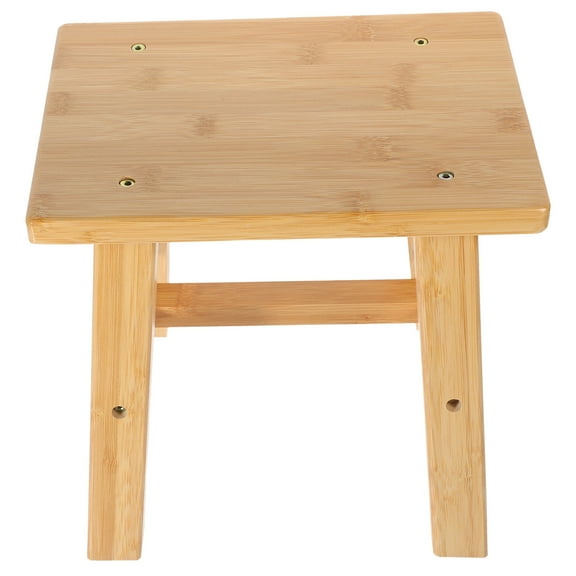 CATIEBYE Step Stool 1Set Bamboo Material with Stable Structure for Furniture