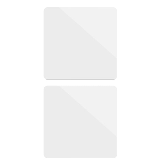 CATIEBYE Studio Accessories 2Pcs 11.8*7.9in White Acrylic Mirror Plate