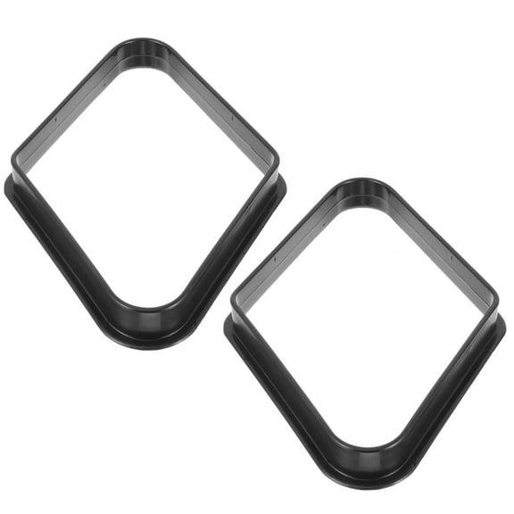 CATIEBYE 2Pcs Plastic Pool Ball Storage Rack Stable 9-Ball Holder Black Design