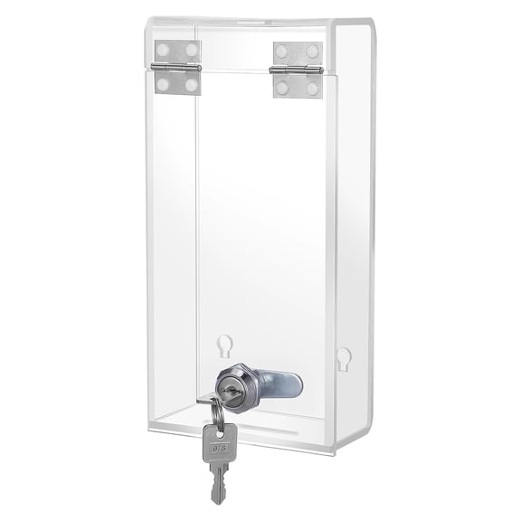 CATIEBYE Transparent Phone Locked Box for Home Use Strong Portable Phone Lock Case with Emergency Call Holes