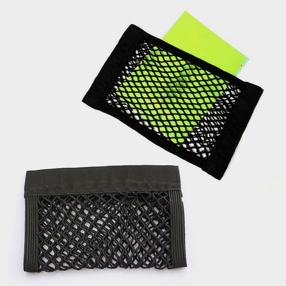 CATIEBYE 2-Pack Black Oxford Cloth Cargo Nets for SUV and Car Storage, Secure Organizer for Camping, Travel, and Driving Safety