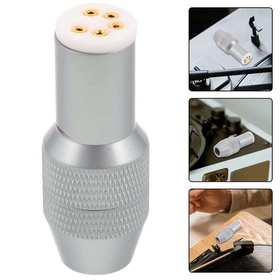 CATIEBYE Turntable Headshell Adapter with High Purity Wiring for Vinyl Record Player Home Audio Setup