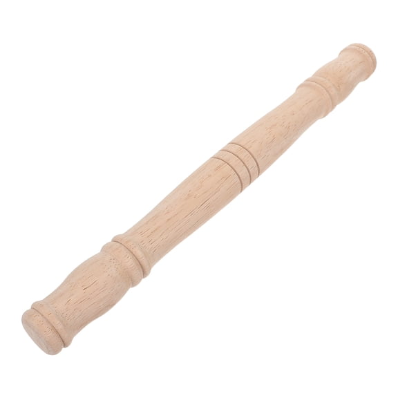 CATIEBYE Unpainted Khaki Wood Railing Post with Handcarved Details for Modern Staircase and Corridor Decor