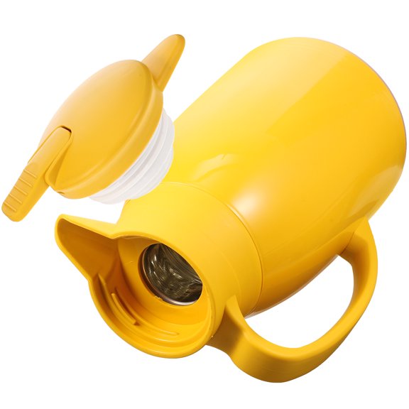 CATIEBYE Vacuum Insulated Water Bottle with Handle Yellow Hot Water Container for Home