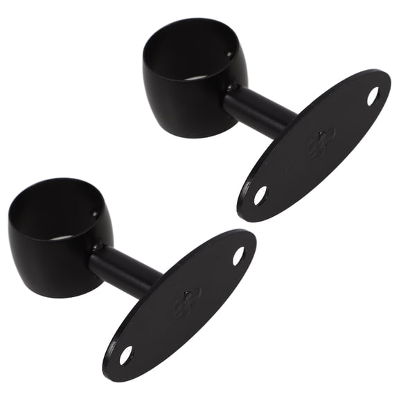 CATIEBYE Wall Brackets Handrail Rod Holder 201 Stainless Steel Secure Attachment Indoor Use 1Set