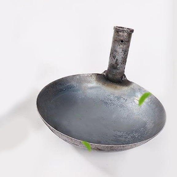 CATIEBYE Water Ladle Scoop Thick Grey Iron Spoon for Home Use Kitchen and Garden Watering