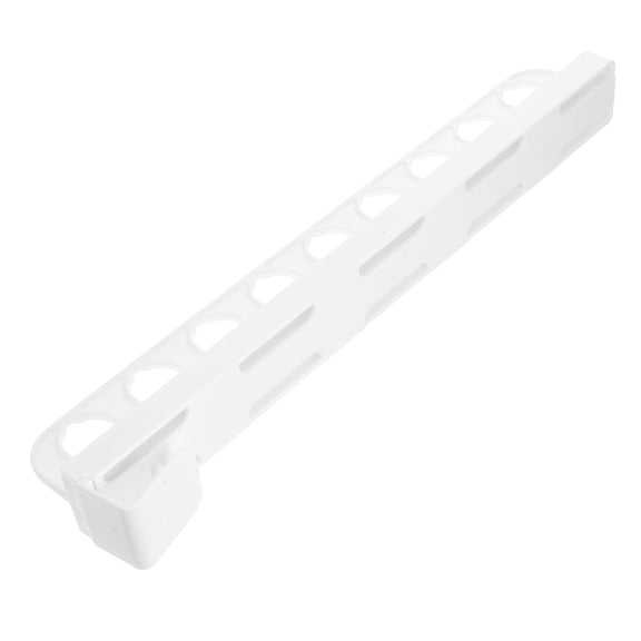 CATIEBYE White Pull Out Pants Rack for Closet Sliding Rod Extendable ABS Material Pants Organizer