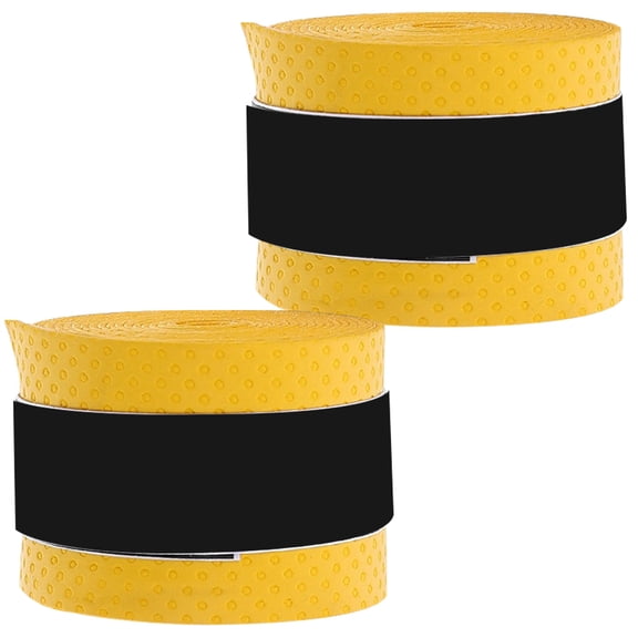 CATIEBYE Yellow PU Drum Stick Wrap Tape for AntiSlip Grip on Drumsticks Perfect for Electronic Drum Kits 2pcs