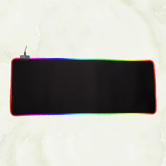 CATIEBYE Luminous Mouse Pad with Rgb Lighting Anti Slip Rubber Large Gaming Mat