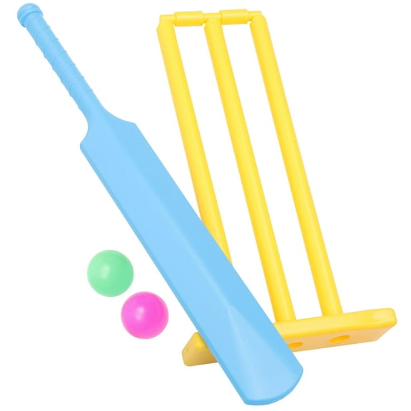 CATIEBYE Indoor Cricket Set for Kids, 4-Piece PP Bat and Set, Safe and Toy for