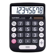 Catiga Electronics CD-8185 Dual Power Calculator, Large LCD & Buttons, 8 Digit (Green)