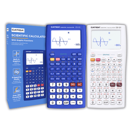 CATIGA CS-121 Scientific Calculator with Graphic Functions and Multiple Modes (2Pack)
