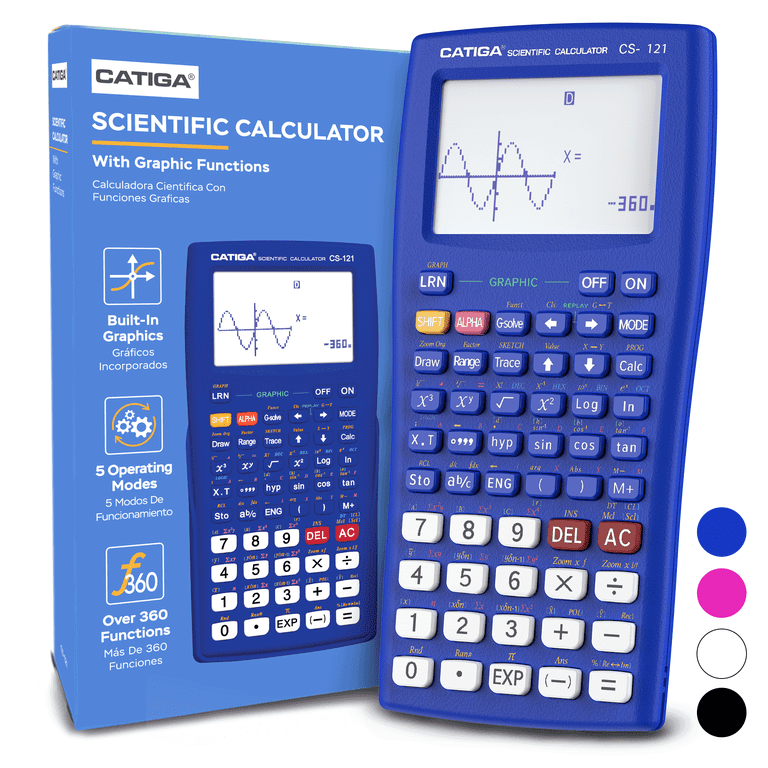 CATIGA CS121 Scientific Calculator Graphic Functions, Multiple