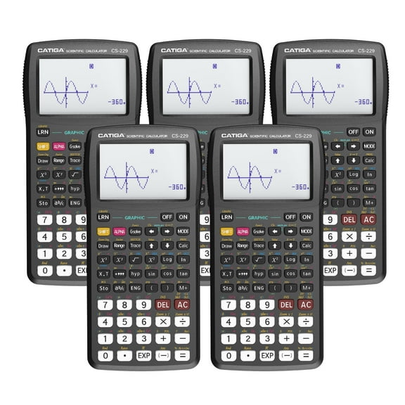CATIGA CS-229 Scientific Calculator For High School Classes and Engineering -5 Pack