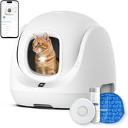 CATLINK 70L Automatic Self-Cleaning Cat Litter Box for Multiple Cats with APP, Odor Control, Health Monitoring, Extra Large