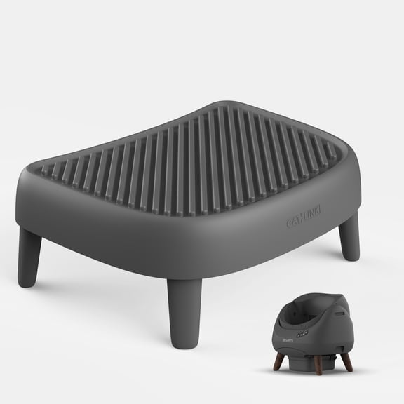 CATLINK Pet Ramp for Open Top Automatic Cat Litter Box, Suitable for Senior, Kitten, Obese Cats, Easy Access Step with Litter Trapping Design, Grey