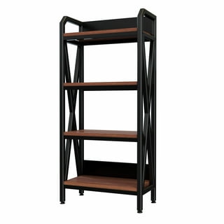 FORABAMB 10-Tier Bakers Rack With Power Outlet & LED Lights - Bamboo Kitchen Coffee Bar Storage Shelf