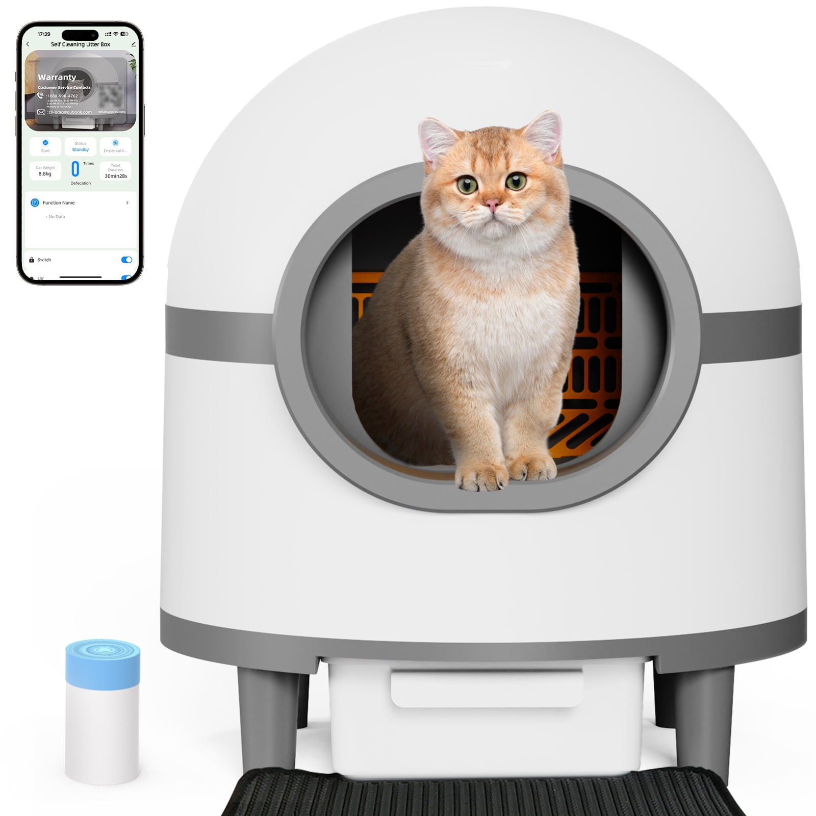 CATLK SelfCleaning Cat Litter Box Automatic, DustReducing, EasytoUse, Safe & Comfortable