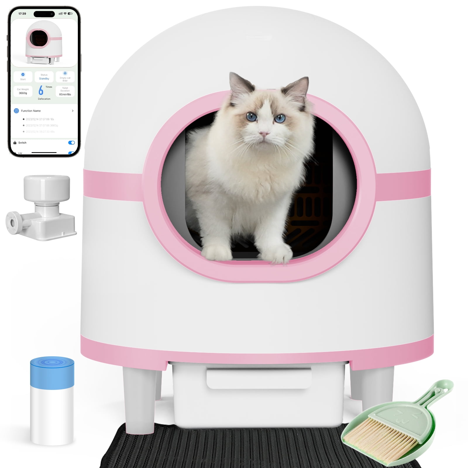 Kitty Cat Small Rug Mat Mat Control Indoor Mess Litter Scatter Kitty Boxes Carpet To Litter Mat