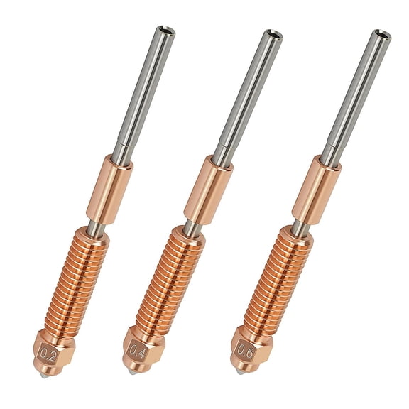 CATPAN 0.2mm 0.4mm 0.6mm Unicorn Nozzle for Creality K1 / K1 Max/Ender 3 V3 / V3 Plus / K1C / K1 SE – Quick-Swap Hotend Nozzle with Titanium Heatbreak, Hardened Steel Tip
