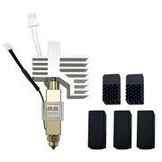 CATPAN 0.6MM Ceramic Hotend for Centauri Carbon Print Head Extruder Kit Hot End Heat Sink Hardened Steel Brass Nozzle with Extra 2PK Silicone Cover and 2PK Nozzle Brushes for Elegoo Centauri