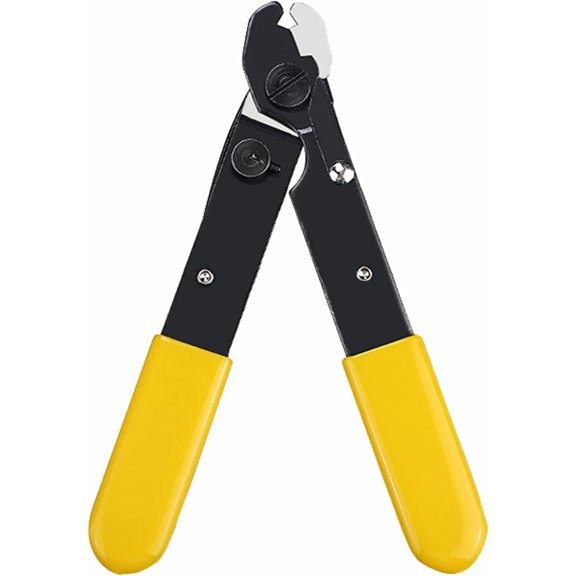 CATPAN [103S Fiber Optic Cable Stripper Tool] Single Hole for Stripping 250 m Buffer Coating From 125 m Optical Fiber with Yellow Plastic Dipped Handle