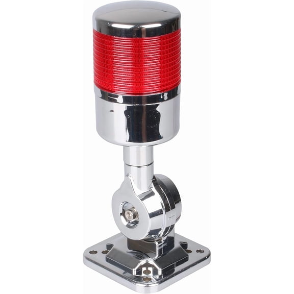 CATPAN 110V to 220V LED Stack Tower Lights, Industrial Warning Lights, Andon Lights, Column Signal Tower Indicator Lamp Beacon, Continuous/Flashing Light Switchable, 1 Layer (Without Buzzer)