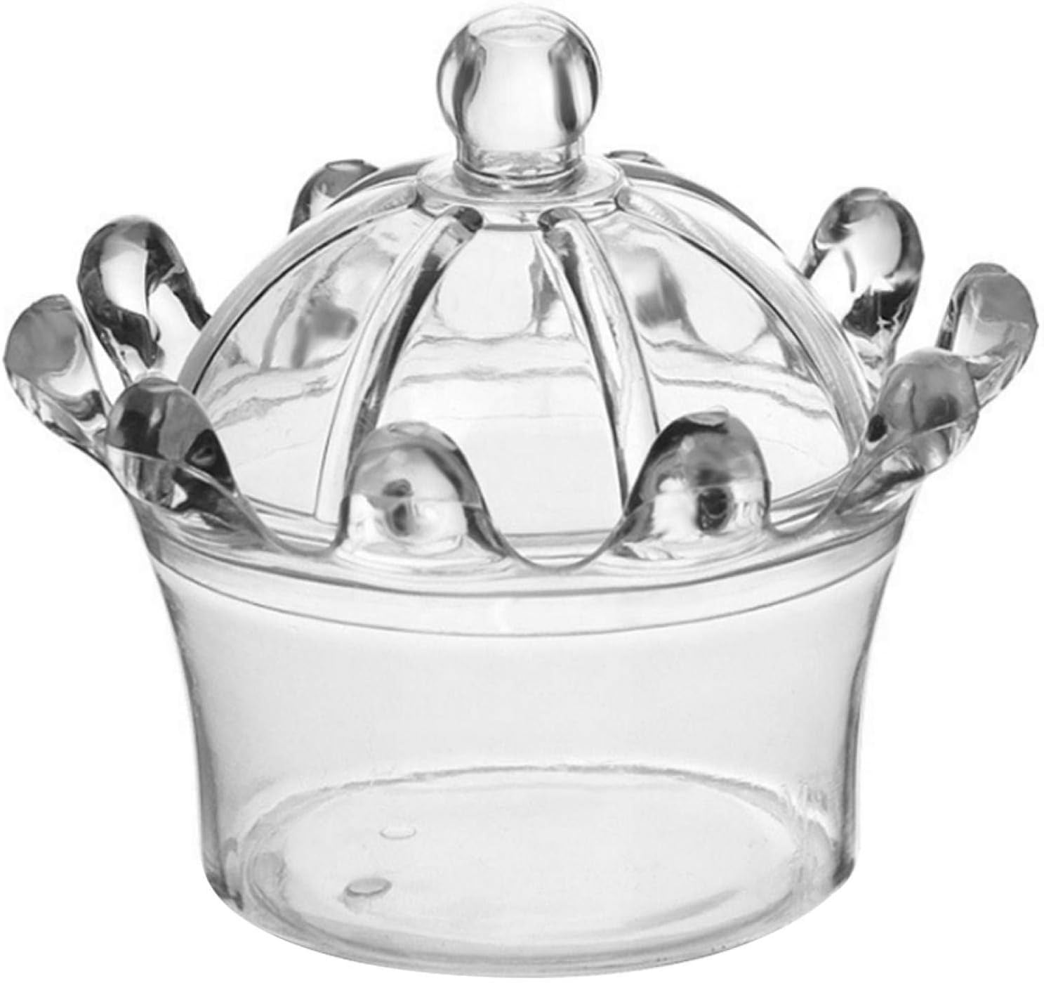 CATPAN 12PCS Crown Shaped Candy Box, Plastic Decoration Candy Gift ...